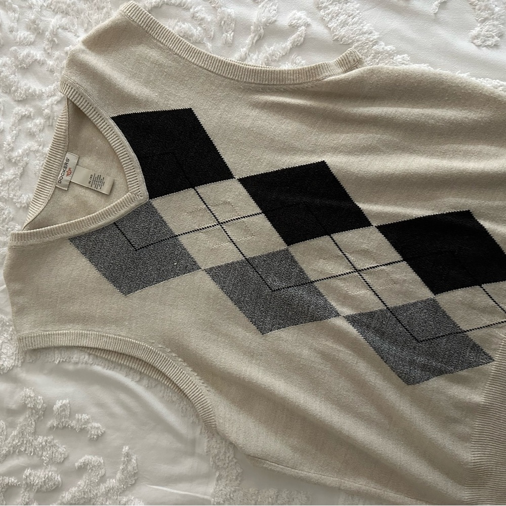 Dockers Argyle Knit Sweater Vest